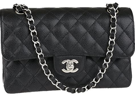 chanel classic double flap quilted caviar silver-tone small black|Chanel Classic Double Flap Quilted Caviar Silver.